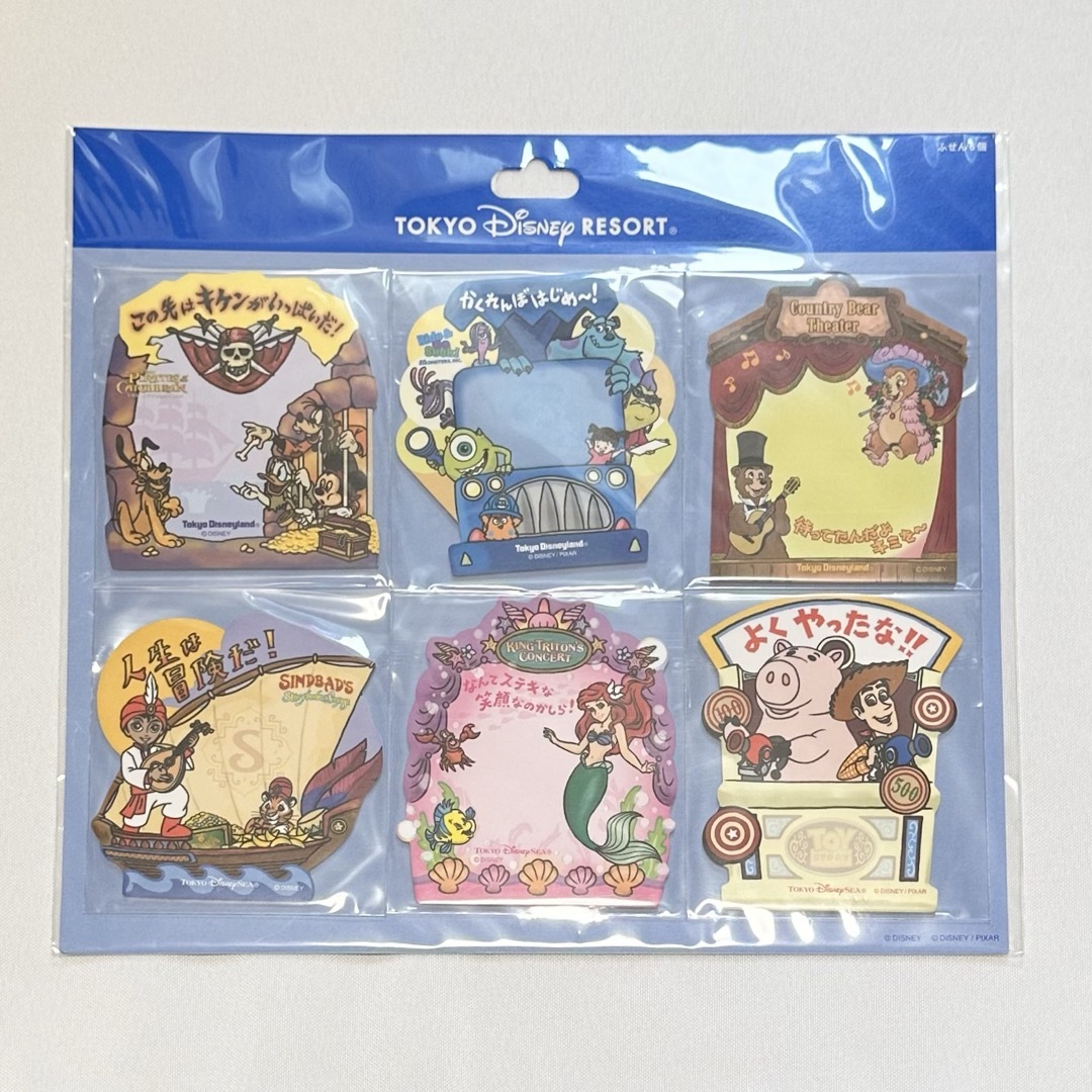 Disney(ディズニー)の<新品>東京ディズニーリゾート ふせん12個セット メモ帳 エンタメ/ホビーのおもちゃ/ぬいぐるみ(キャラクターグッズ)の商品写真