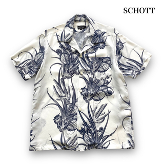 schott - 【SCHOTT】ショット レーヨンアロハシャツ オープンカラー ハワイアンシャツ