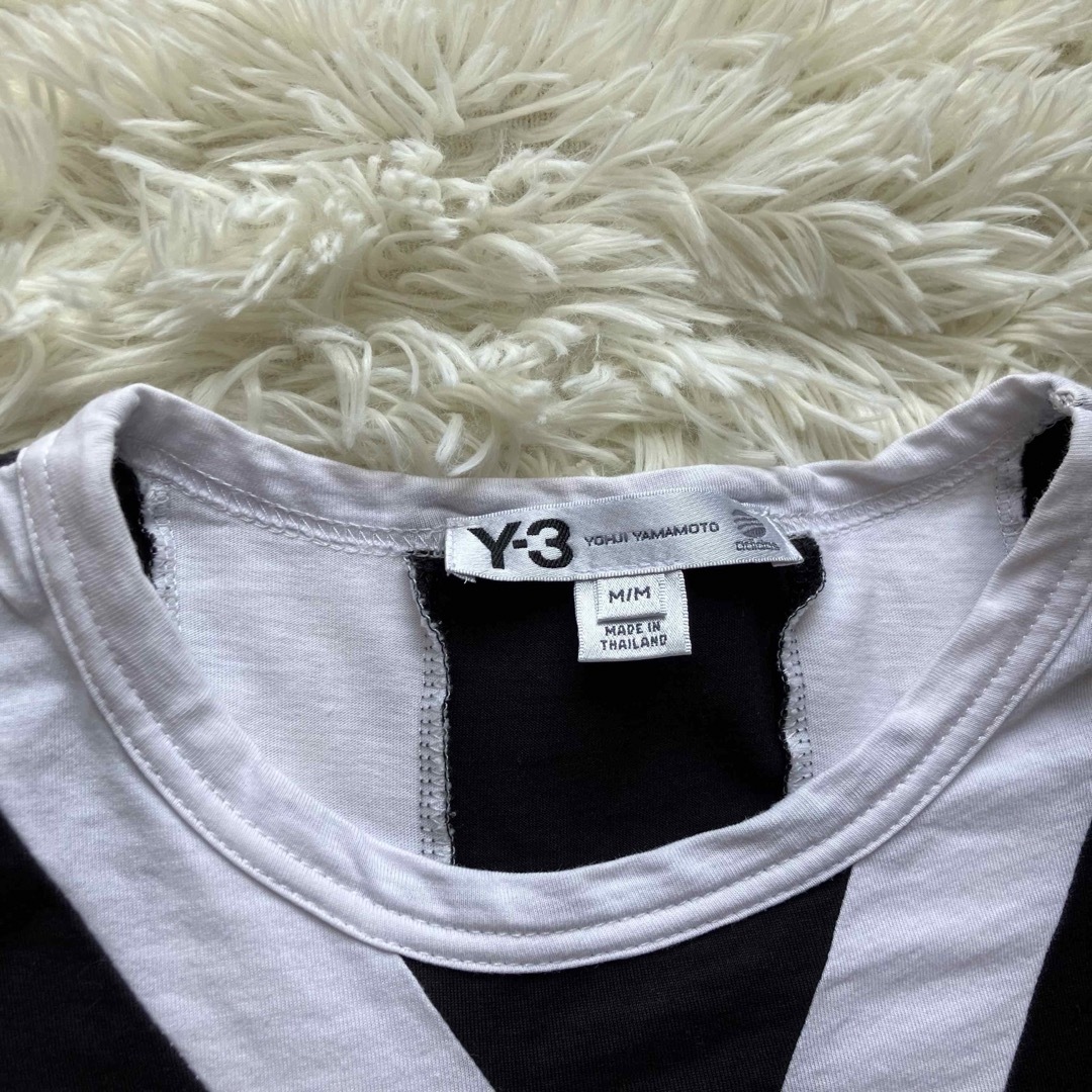 Y-3(ワイスリー)の希少✨Y-3 ワイスリー 3ライン 袖ロゴ オーバーサイズ 半袖Tシャツ メンズのトップス(Tシャツ/カットソー(半袖/袖なし))の商品写真