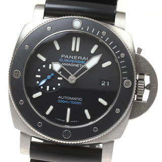 パネライ(PANERAI)のパネライ PANERAI PAM01389 ルミノール1950 サブマーシブル アマグネティック3デイズ チタニオ 自動巻き メンズ _817502(腕時計(アナログ))