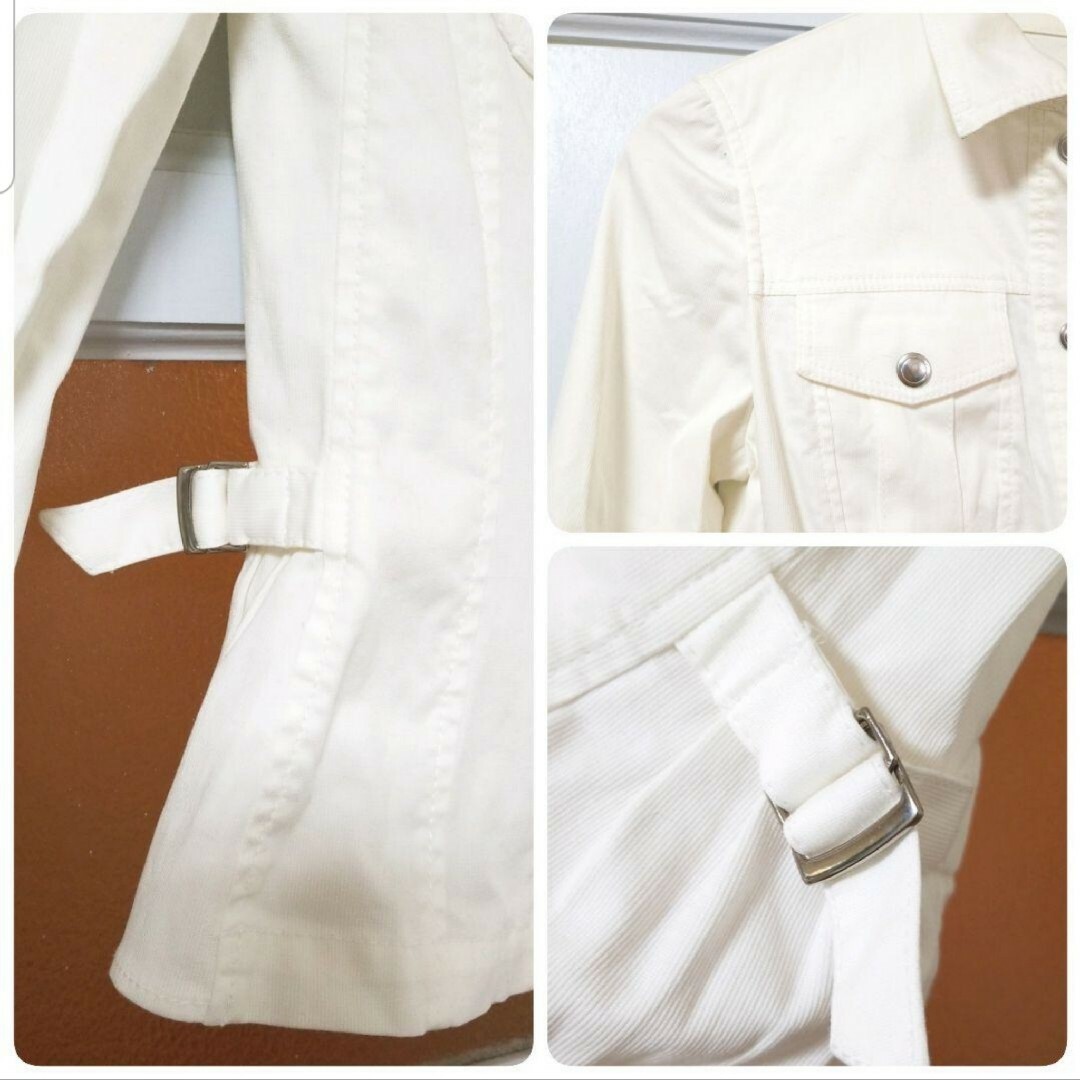 theory(セオリー)のアンタイトル 春秋 ホワイト 白 無地 シャツジャケット 1(Sサイズ/7号) レディースのジャケット/アウター(テーラードジャケット)の商品写真