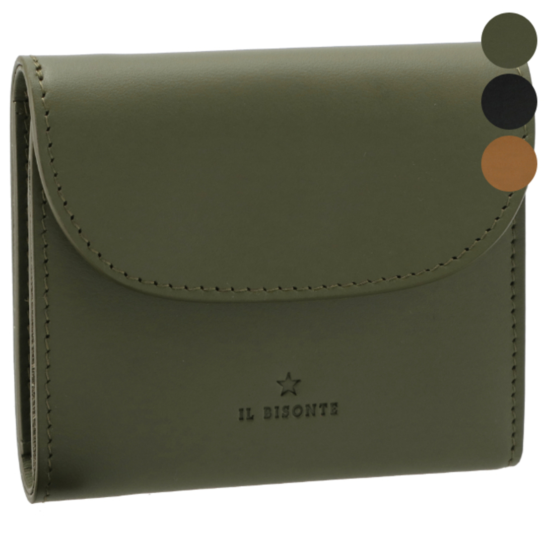 IL BISONTE(イルビゾンテ)のイルビゾンテ/IL BISONTE 財布 メンズ SMALL WALLET MAGGIO IN VACCHETTA A BIO-CONCIA 三つ折り財布 SSW016-PV0041 メンズのファッション小物(折り財布)の商品写真