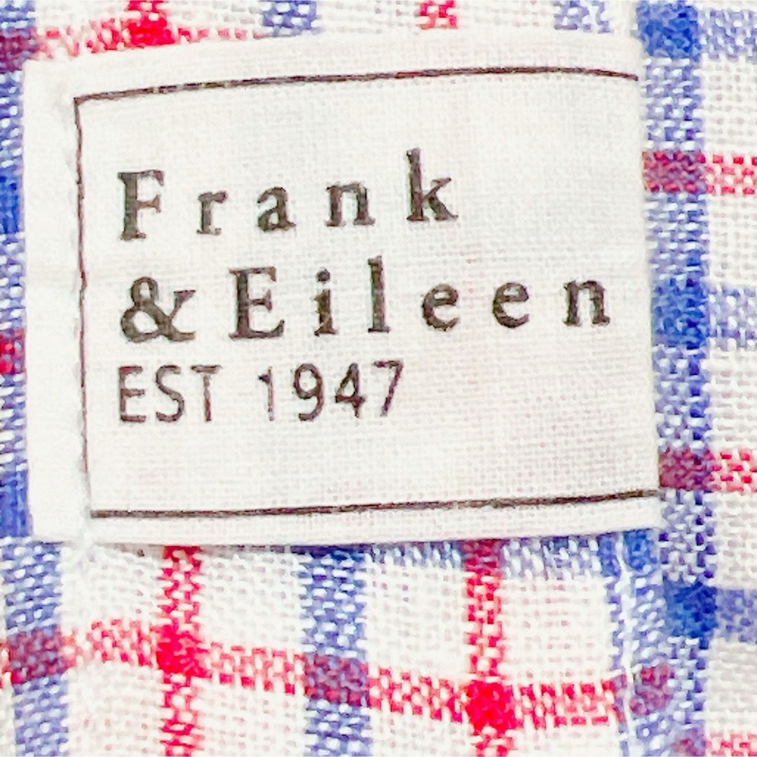 Frank&Eileen(フランクアンドアイリーン)の美品＊Frank&Eileen リネン スキッパー シャツ 長袖 チェック M レディースのトップス(シャツ/ブラウス(長袖/七分))の商品写真