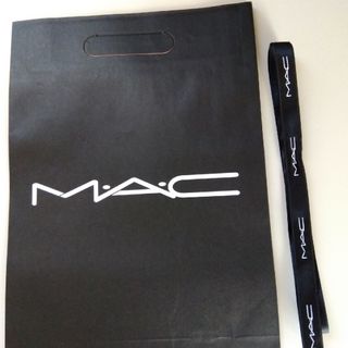 MAC - MAC ショップ袋　2024 ブラック　リボン