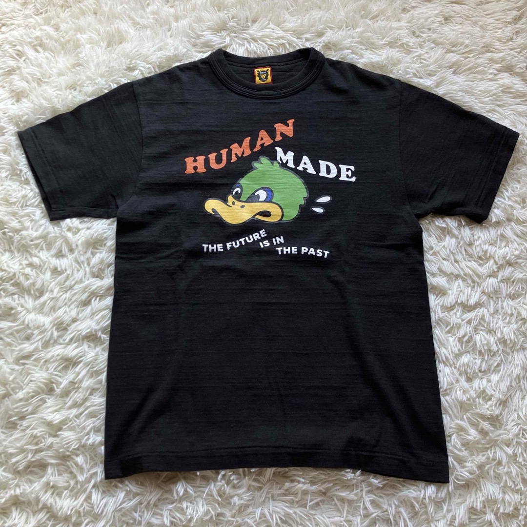 HUMAN MADE(ヒューマンメイド)の袋付✨ヒューマンメイド ダックグラフィック tシャツ duck 袖ロゴ ブラック メンズのトップス(Tシャツ/カットソー(半袖/袖なし))の商品写真