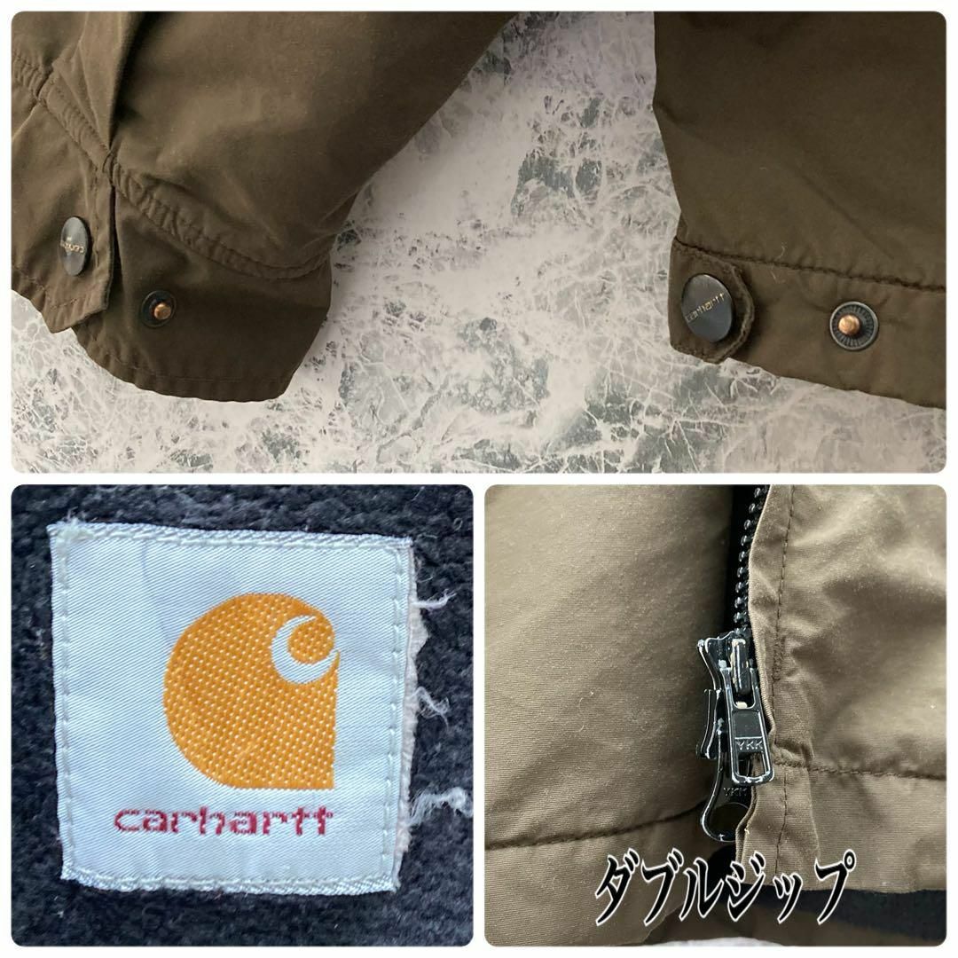 carhartt(カーハート)のIJ148 US古着カーハートブランド刺繍ロゴ裏フリース地肉厚ブルゾンジャケット メンズのジャケット/アウター(その他)の商品写真