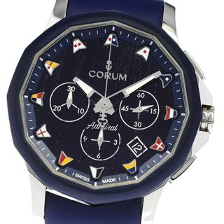 コルム(CORUM)のコルム CORUM 984.113.22/F373WB12 アドミラルズカップ レジェンド42 デイト 自動巻き メンズ 極美品 箱・保証書付き_814965(腕時計(アナログ))