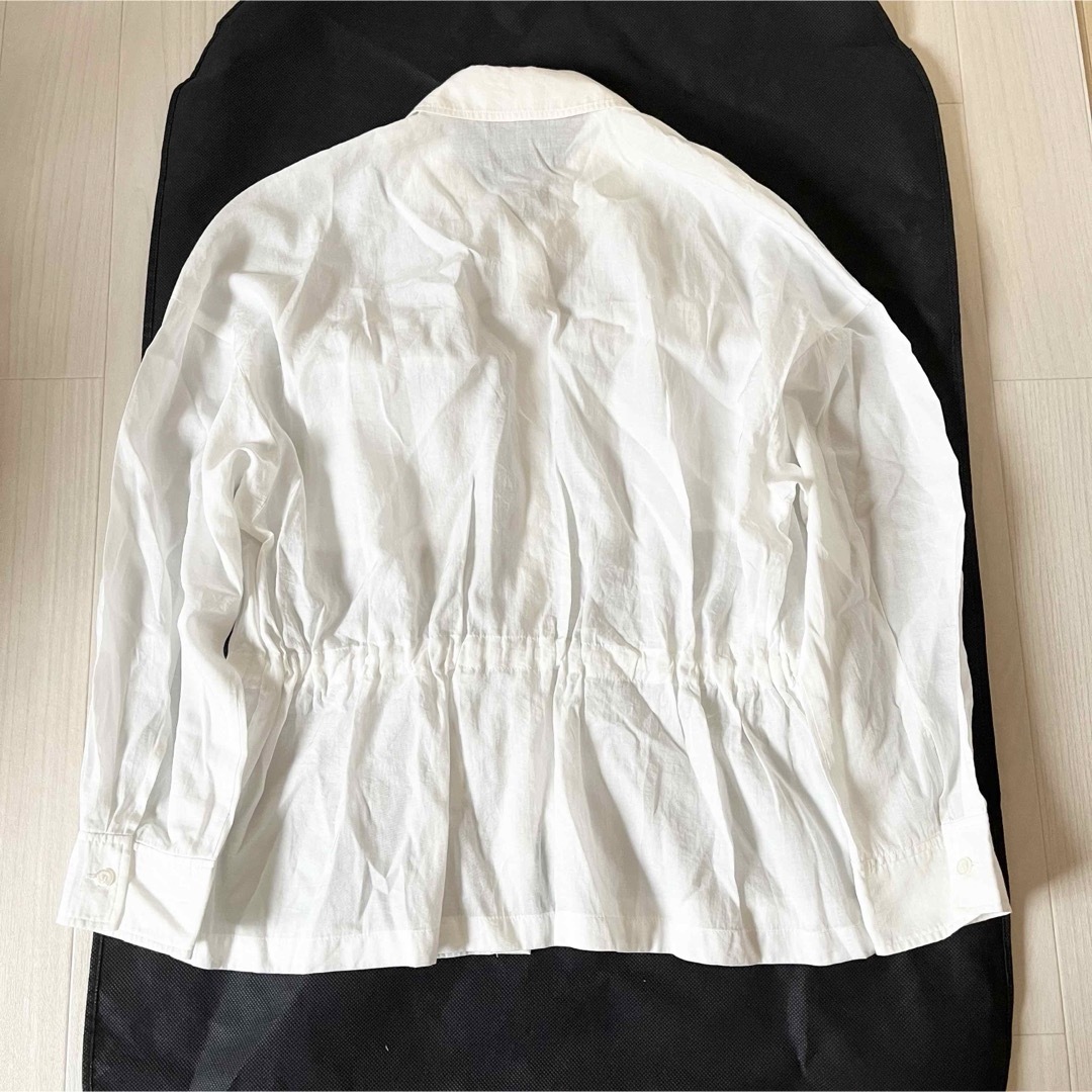 ANAYI(アナイ)のアナイ　ANAYI シアー　オーバーシャツ　白系　ブラウス レディースのトップス(シャツ/ブラウス(長袖/七分))の商品写真