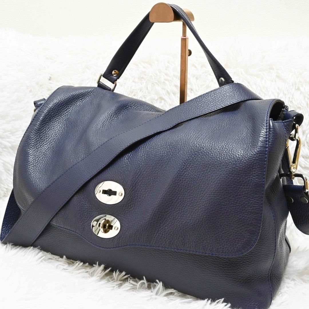ZANELLATO(ザネラート)の美品　ザネラート　ポスティーナL マルカプントレザー　ハンドバッグ　3way レディースのバッグ(ショルダーバッグ)の商品写真