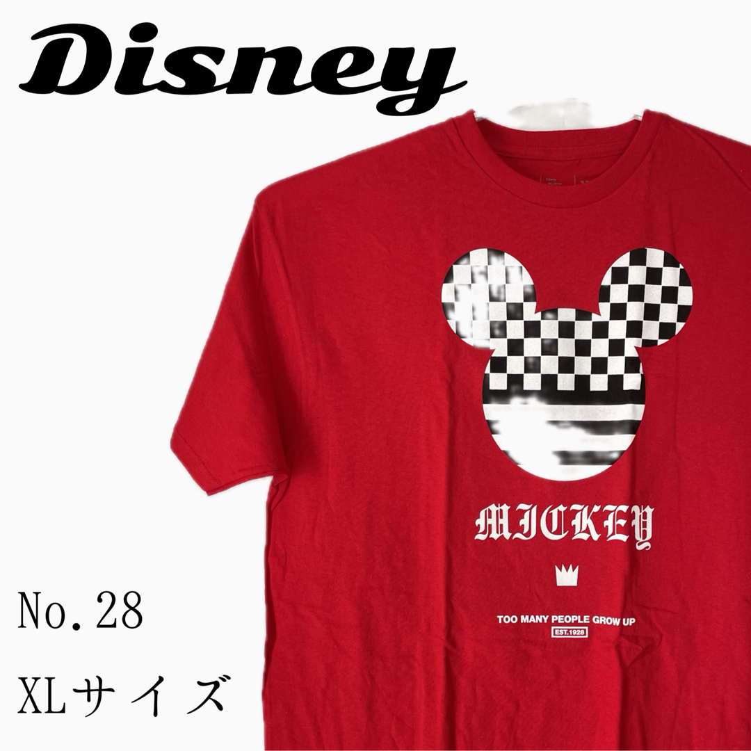 Disney(ディズニー)の【新品】インポート　ミッキーマウスTシャツ　メンズXL ラスト一点 メンズのトップス(Tシャツ/カットソー(半袖/袖なし))の商品写真
