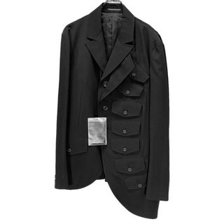 Yohji Yamamoto Pour Homme 19SS ウールギャバジン多重フラップレイヤードテーラードジャケット LOOK1 定価192,500円