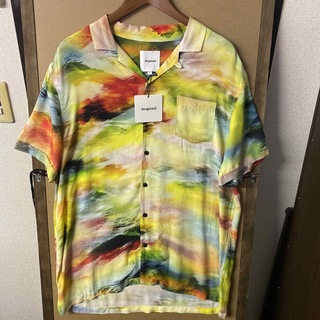 【新品】Desigual 総柄レーヨンシャツ Lサイズ