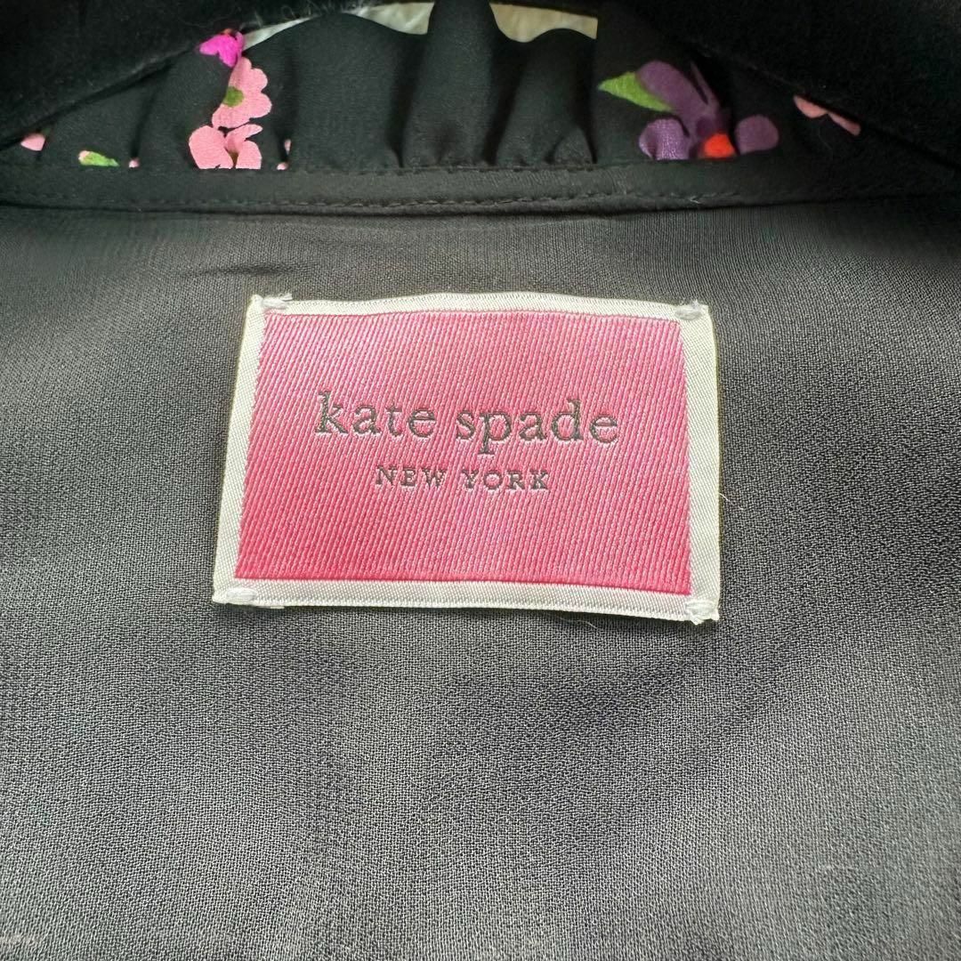 kate spade new york(ケイトスペードニューヨーク)のkate spade ケイトスペード　フローラルプリント　フレアワンピース　S レディースのワンピース(ミニワンピース)の商品写真