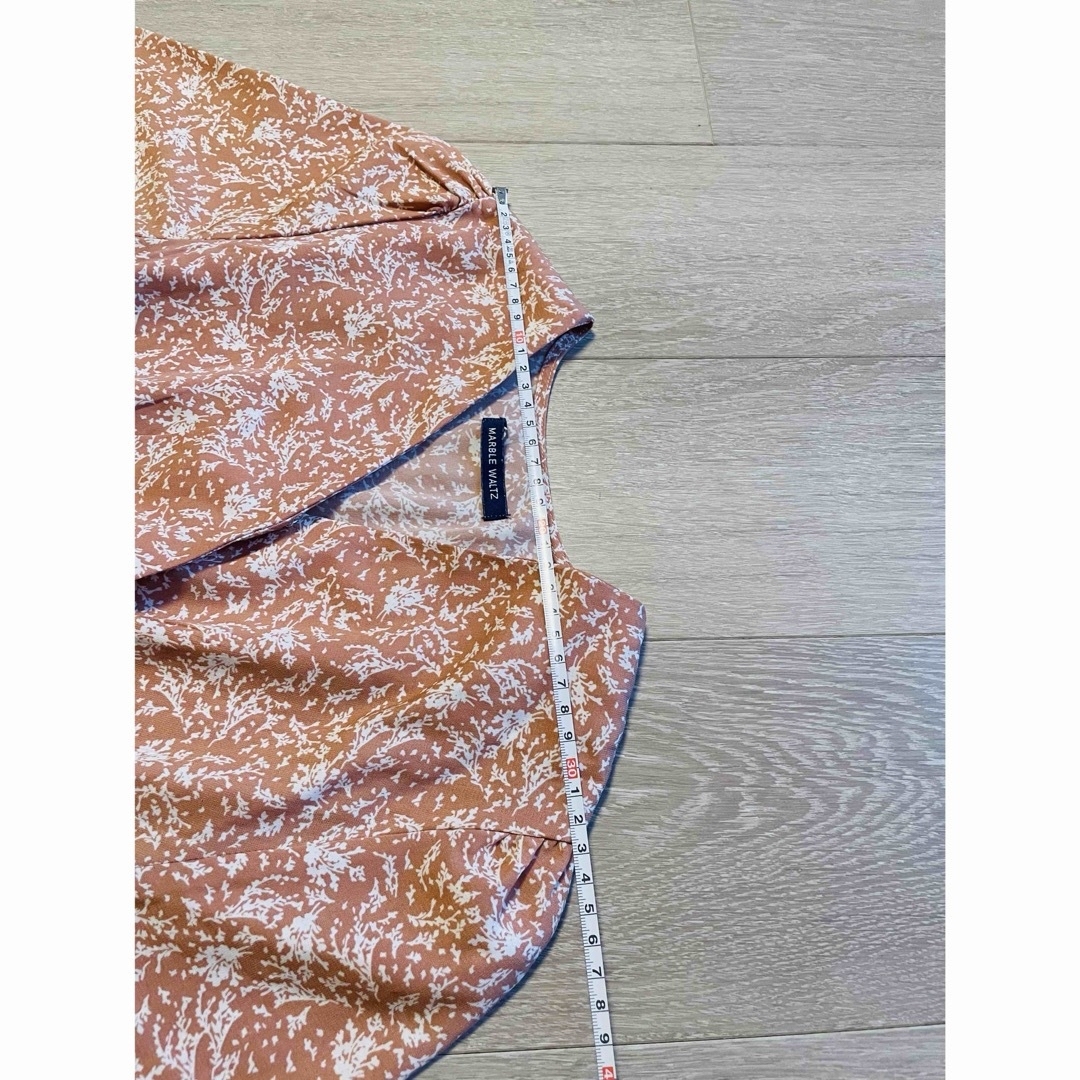 サーモンピンク色 ロング カシュクール ワンピース 美品 ウエストゴム   レディースのワンピース(ロングワンピース/マキシワンピース)の商品写真