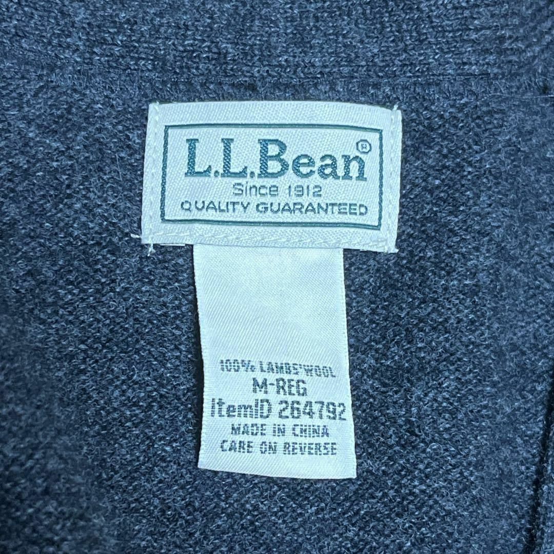 L.L.Bean(エルエルビーン)のL.L.Bean エルエルビーン カーディガン ウールニット グレー M メンズのトップス(カーディガン)の商品写真