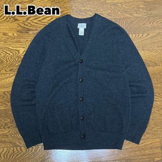 L.L.Bean エルエルビーン カーディガン ウールニット グレー M