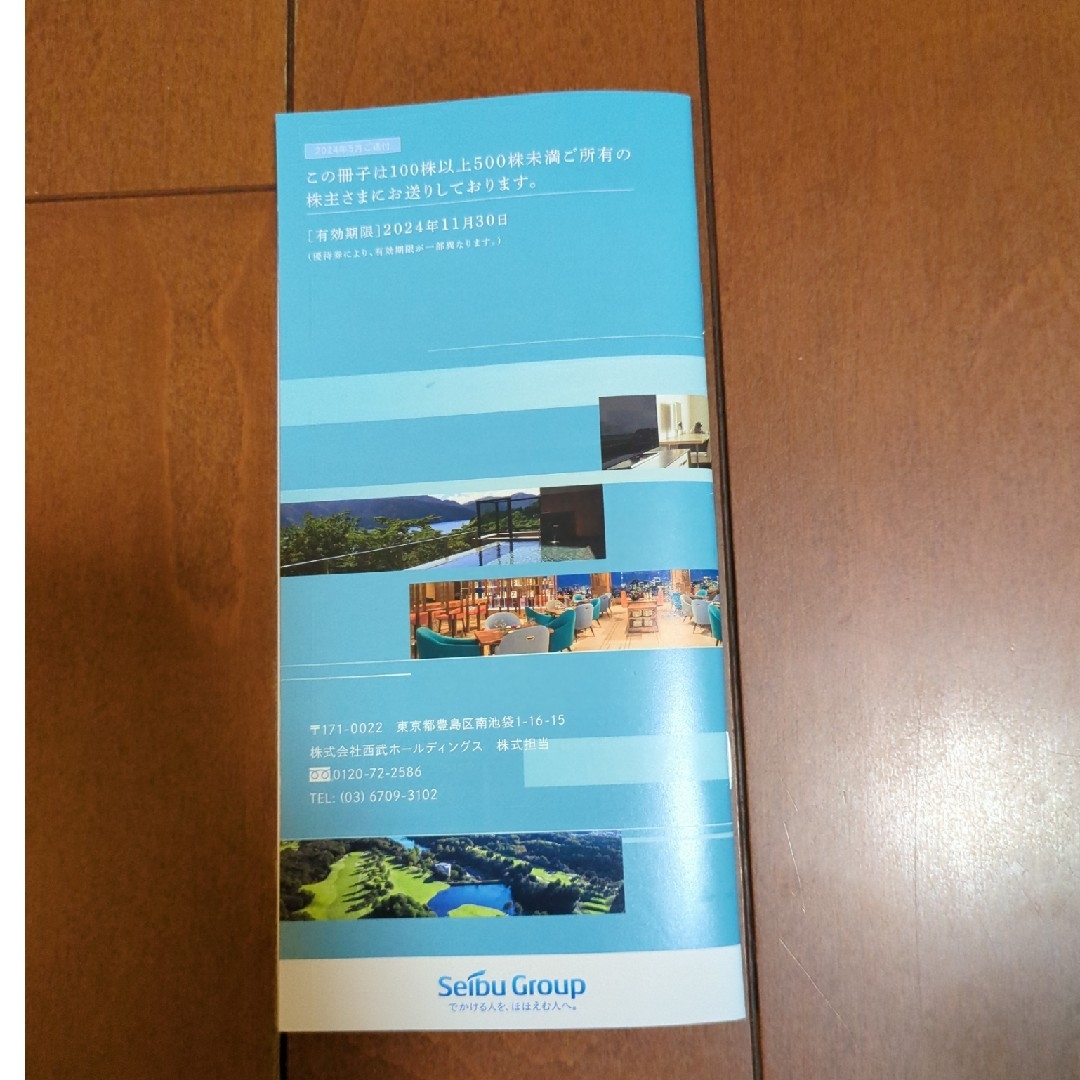 株式会社西武ホールディングス株主優待 チケットの優待券/割引券(その他)の商品写真