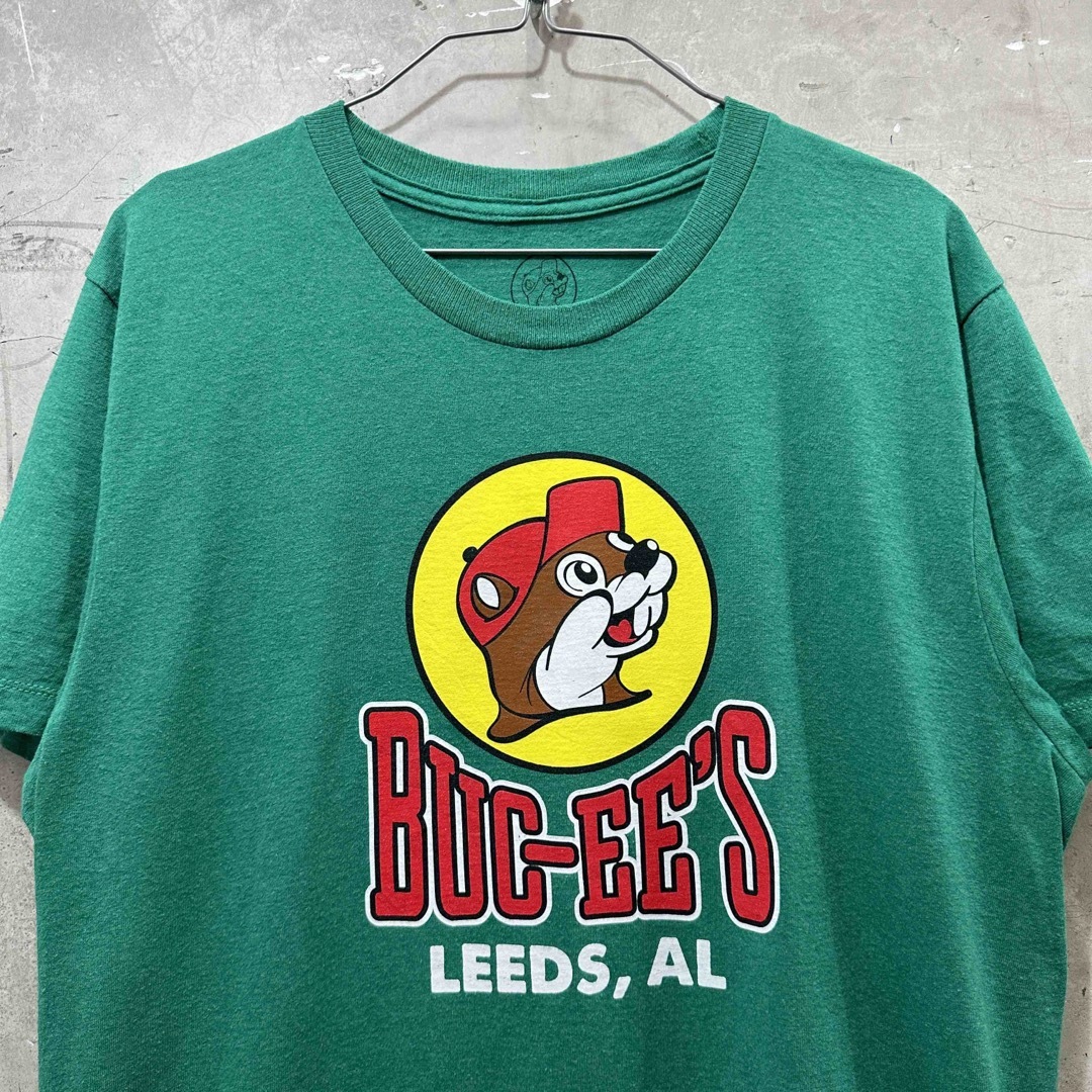 USA古着バッキーズ BUCEE'S 企業物 Tシャツ グリーン 緑 メンズのトップス(Tシャツ/カットソー(半袖/袖なし))の商品写真