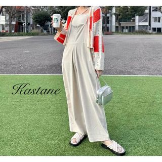 Kastane - 新品 Kastane カットリブサロペット