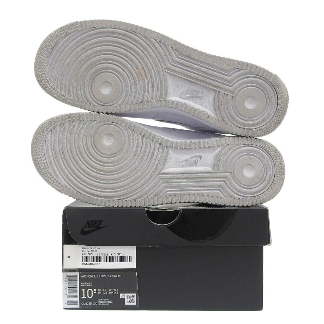 Supreme(シュプリーム)のシュプリーム Supreme ×NIKE シュプリーム ×ナイキ エアフォース1 シューズ メンズ ホワイト 28.5cm CU9225-100 10.5(US) メンズの靴/シューズ(その他)の商品写真