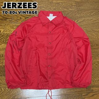 JERZEES - 70s-80s JERZEES ジャージーズ コーチジャケット ナイロン M