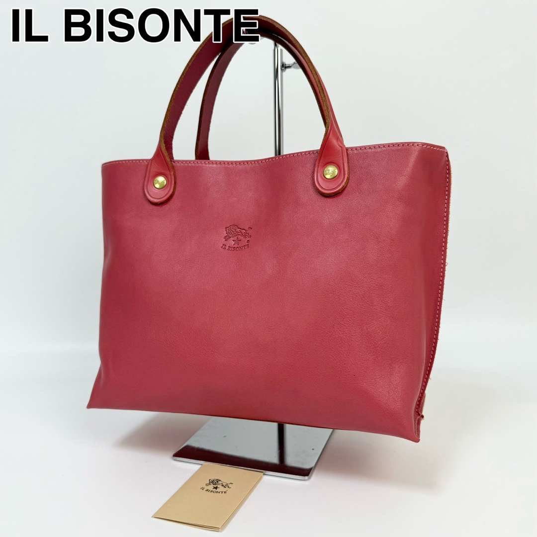 IL BISONTE(イルビゾンテ)の24E09 未使用に近い IL BISONTE イルビゾンテ ハンドバッグ 本革 レディースのバッグ(ハンドバッグ)の商品写真
