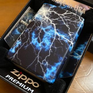 ジッポー(ZIPPO)のZIPPO USA ライトニング 稲妻 蓄光 立体プリント 新品 オイルライター(タバコグッズ)