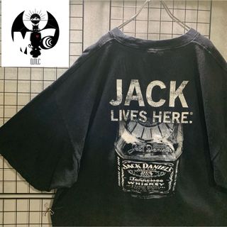 ジャックダニエル(JACK DANIEL'S)の✔︎ ジャックダニエル ウイスキー 半袖 Tシャツ 美品 ブラック ゆる00s(Tシャツ/カットソー(半袖/袖なし))