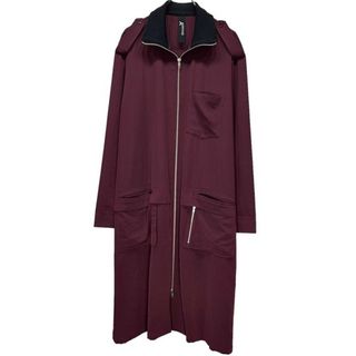 ヨウジヤマモト(Yohji Yamamoto)のGround Y 20AW トリアセテートポリエステルダブルジップリブロングシャツコート ブルゾン ジャケット Yohji Yamamoto(その他)