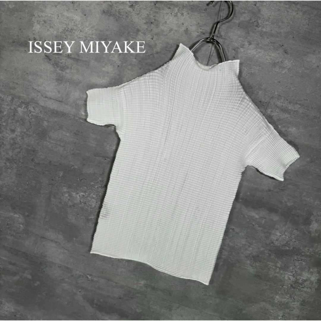 ISSEY MIYAKE(イッセイミヤケ)の『ISSEY MIYAKE』イッセイミヤケ (2) 半袖ブラウス カットソー レディースのトップス(カットソー(半袖/袖なし))の商品写真