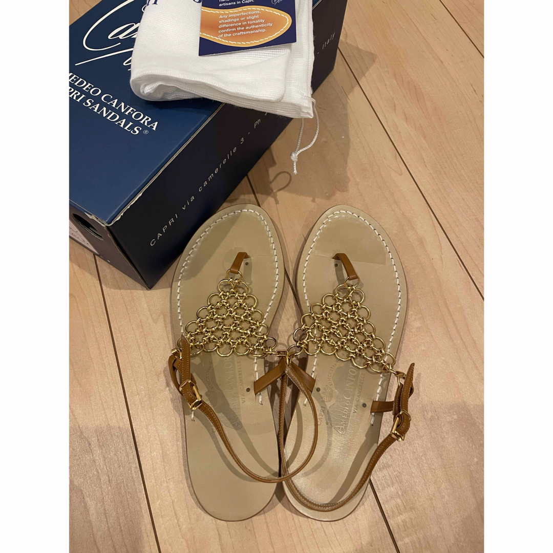 Ron Herman - 美品 canfora カンフォラK サンダル ゴールド 裏 Ron Herman - 美品 canfora カンフォラK サンダル ゴールド 裏
