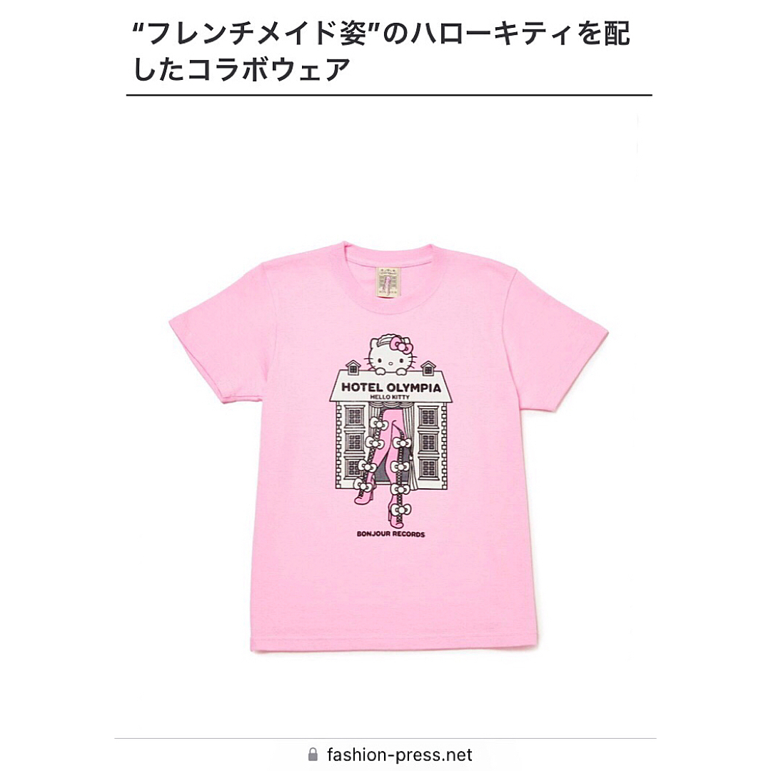 Verybrain(ベリーブレイン)の完売新品♡Hotel Olympia × Hello KittyコラボTシャツ♡ レディースのトップス(Tシャツ(半袖/袖なし))の商品写真