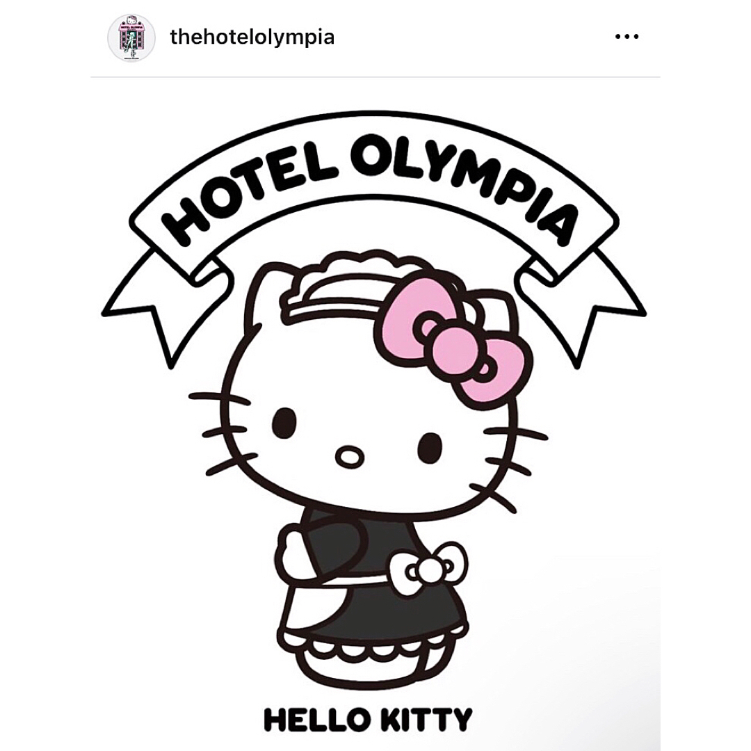 Verybrain(ベリーブレイン)の完売新品♡Hotel Olympia × Hello KittyコラボTシャツ♡ レディースのトップス(Tシャツ(半袖/袖なし))の商品写真
