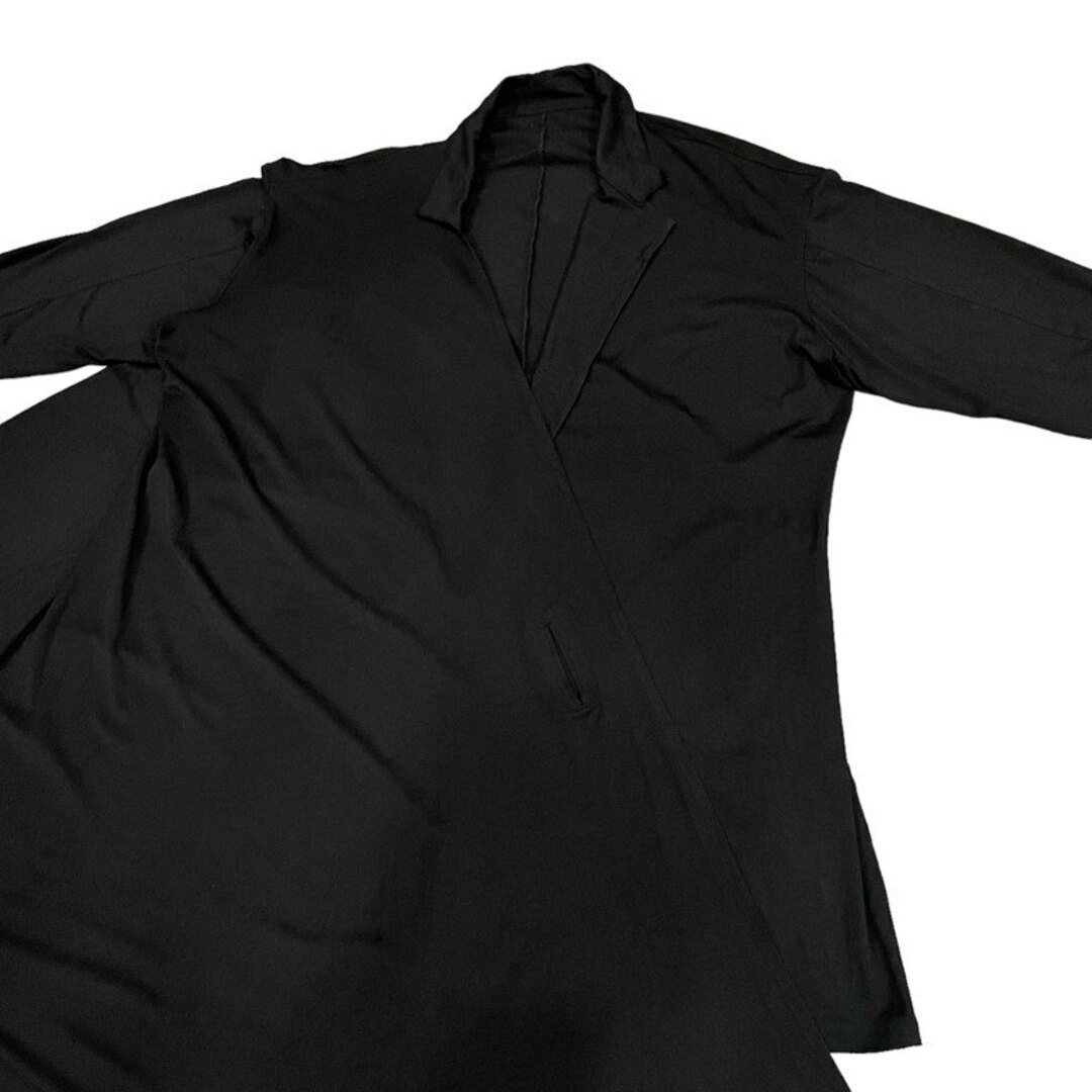 Yohji Yamamoto(ヨウジヤマモト)のB Yohji Yamamoto 17AW ストレッチ天竺ドレープアシンメトリーケープコート マント ジャケット カーディガン LOOK14 変形 レディースのジャケット/アウター(その他)の商品写真