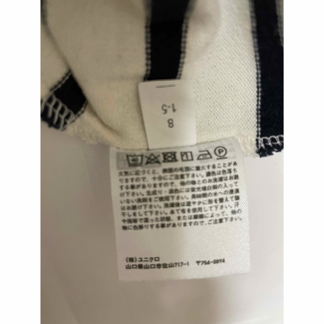 UNIQLO(ユニクロ)のUNIQLO ボーダー厚手長Tシャツ　S レディースのトップス(カットソー(長袖/七分))の商品写真
