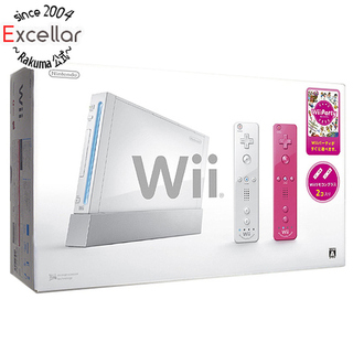 ウィー(Wii)の任天堂　Wii本体 リモコンプラス＆Wiiパーティ同梱 元箱あり(家庭用ゲーム機本体)