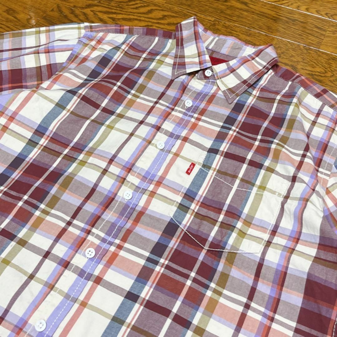 Levi's(リーバイス)のLevi's リーバイス チェックシャツ 半袖 アメカジ XL メンズのトップス(Tシャツ/カットソー(半袖/袖なし))の商品写真
