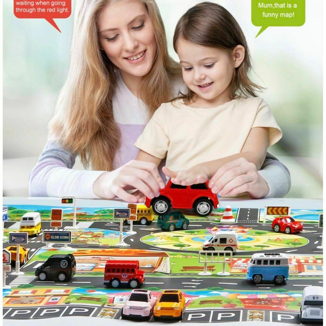 プレイマット　知育 道路マップ プレイシート ミニカー　車　トミカ キッズ/ベビー/マタニティのおもちゃ(その他)の商品写真