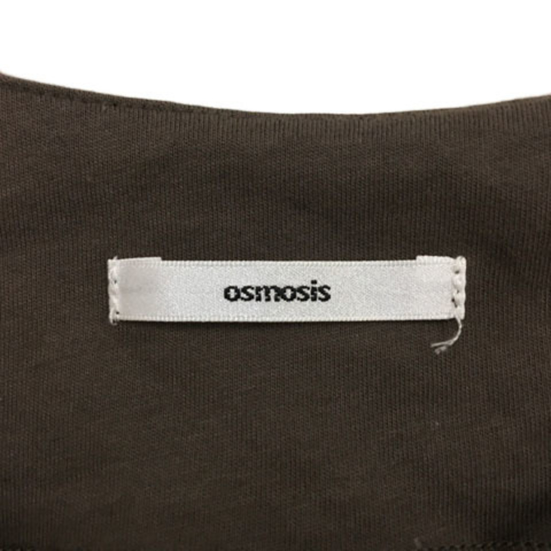 OSMOSIS(オズモーシス)のオズモーシス カットソー プルオーバー Vネック ノースリーブ ONE 茶 レディースのトップス(カットソー(半袖/袖なし))の商品写真