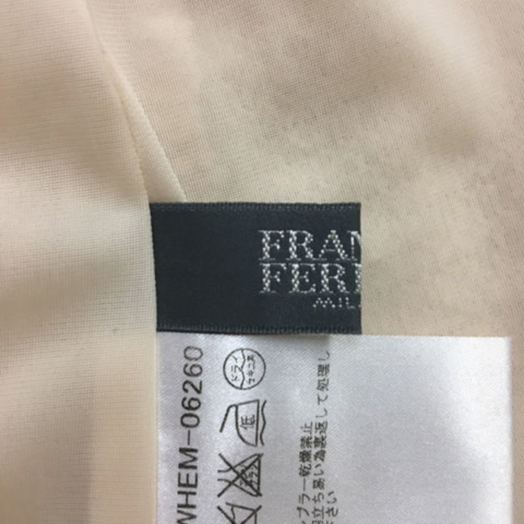 FRANCO FERRARO(フランコフェラーロ)のフランコフェラーロ スカート 台形 膝丈 ニット リボン 2 ベージュ ピンク レディースのスカート(ひざ丈スカート)の商品写真