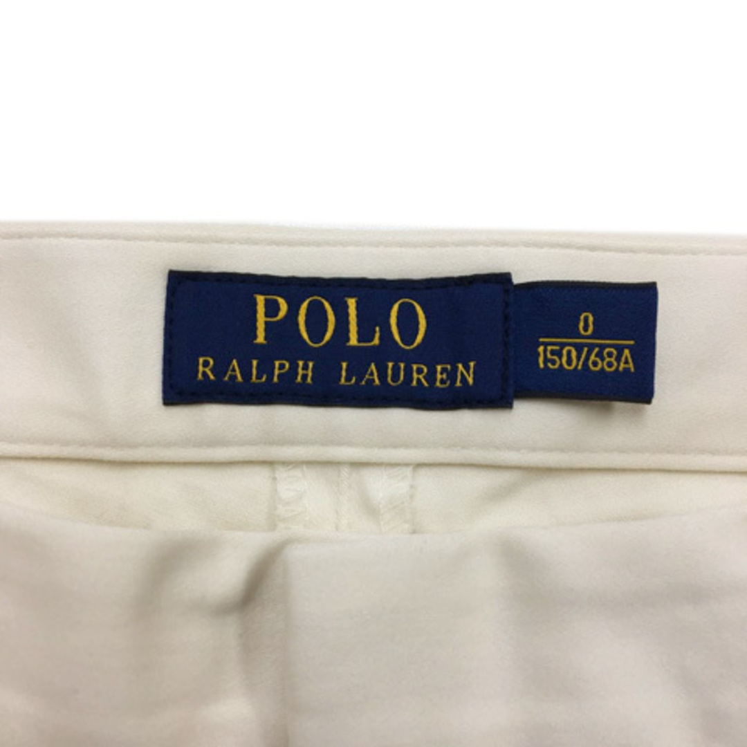 POLO RALPH LAUREN(ポロラルフローレン)のポロ ラルフローレン パンツ テーパード ロング 無地 0 白 アイボリー レディースのパンツ(その他)の商品写真