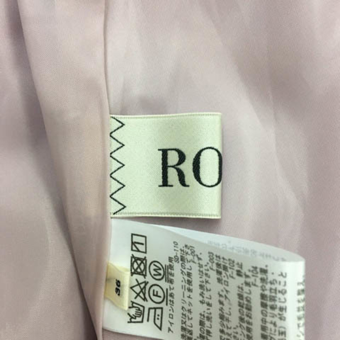 ROPE’(ロペ)のロペ スカート フレア ロング ウエストゴム 無地 36 紫 ラベンダー レディースのスカート(ロングスカート)の商品写真
