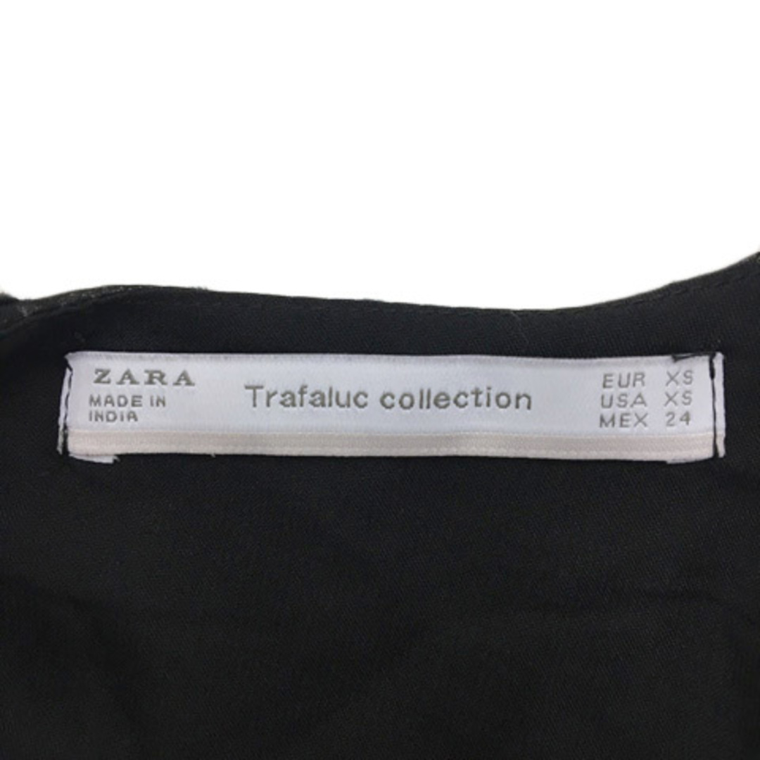 ザラ トラファルック collection ブラウス 長袖 USA XS 黒 レディースのトップス(シャツ/ブラウス(長袖/七分))の商品写真