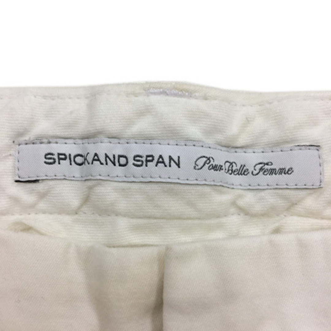 Spick & Span(スピックアンドスパン)のスピック&スパン パンツ テーパード チノ ロング 無地 36 白 ホワイト レディースのパンツ(その他)の商品写真