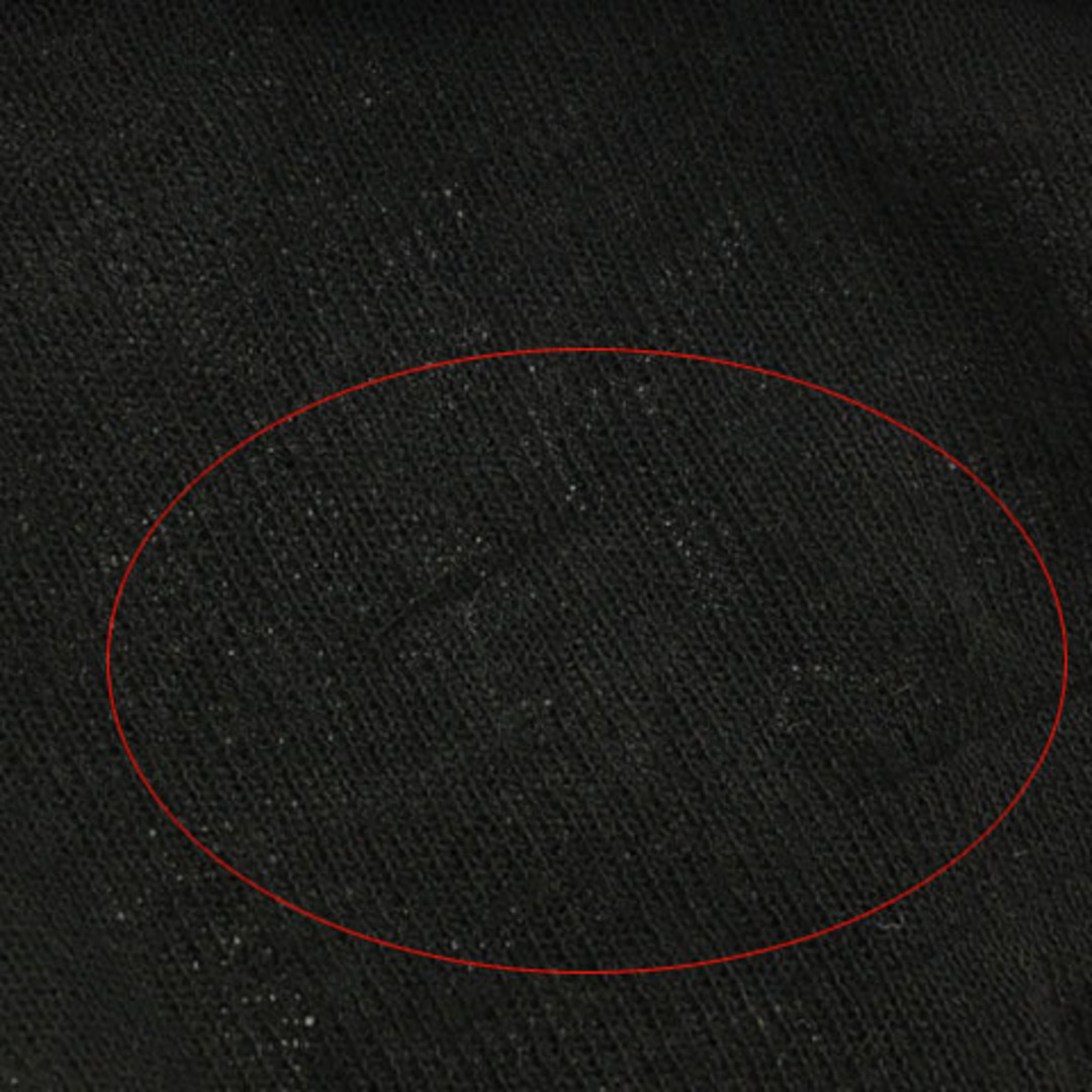 Simplicite(シンプリシテェ)のシンプリシテェ カーディガン ニット 透け感 シアー リネン混 無地 長袖 黒 レディースのトップス(カーディガン)の商品写真