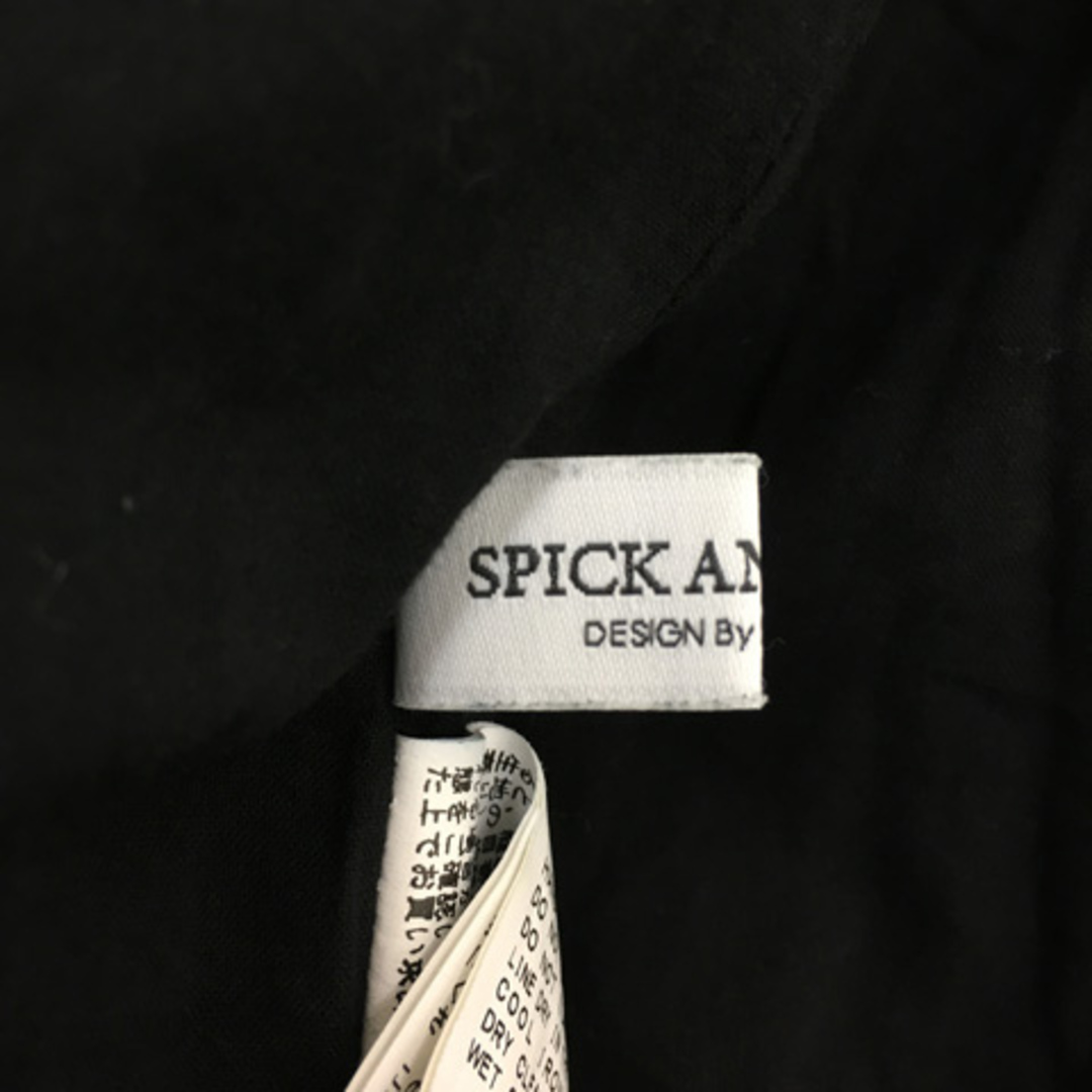 Spick & Span(スピックアンドスパン)のスピック&スパン スカート フレア ロング ボタニカル ウエストゴム 38 黒 レディースのスカート(ロングスカート)の商品写真