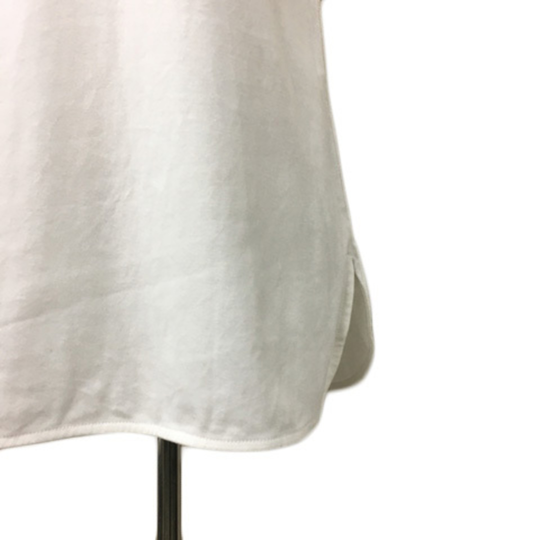 pual ce cin(ピュアルセシン)のピュアルセシン カットソー プルオーバー ラウンドネック ノースリーブ 白 レディースのトップス(カットソー(半袖/袖なし))の商品写真