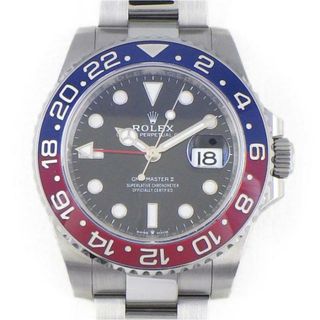 ロレックス(ROLEX)のロレックス Rolex 腕時計 GMTマスターII 126710BLRO ルーレット刻印 ランダムシリアル ブラック文字盤 黒 カレンダー 夜光インデックス 回転ベゼル SS 自動巻き 【中古】(腕時計(アナログ))