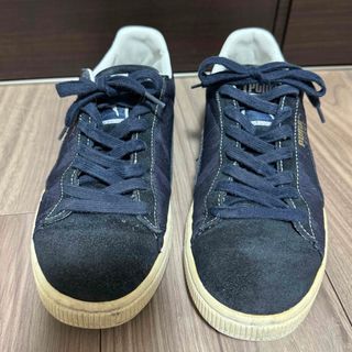 プーマ(PUMA)のPUMA SUEDE プーマスウェード　スニーカー　靴　紺色　24センチ(スニーカー)