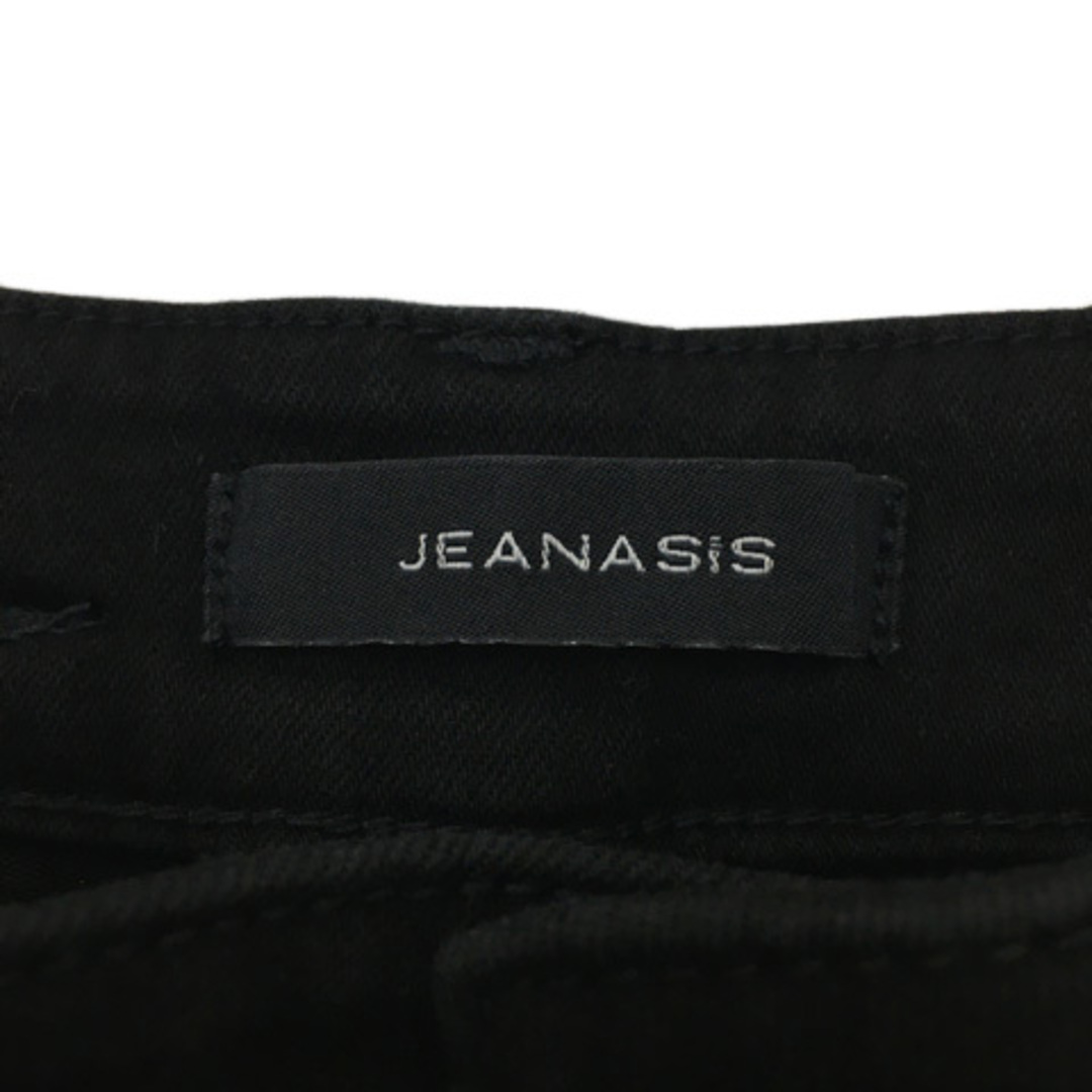JEANASIS(ジーナシス)のジーナシス パンツ デニム スキニー スリム カットオフ スリット S 黒 レディースのパンツ(デニム/ジーンズ)の商品写真